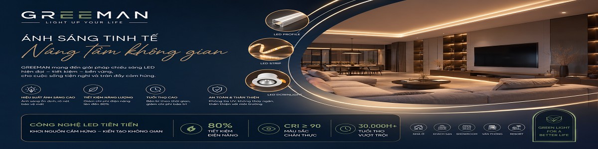 Banner shop ĐÈN LED GREEMAN